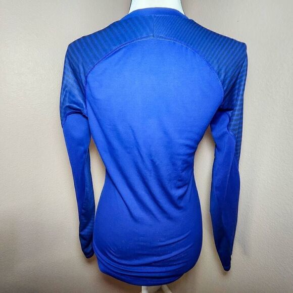 Adidas Techfit Compression Climalite Blue Long Sleeve Shirt Women's Size S - Picture 4 of 10
